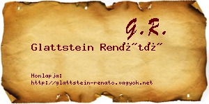 Glattstein Renátó névjegykártya